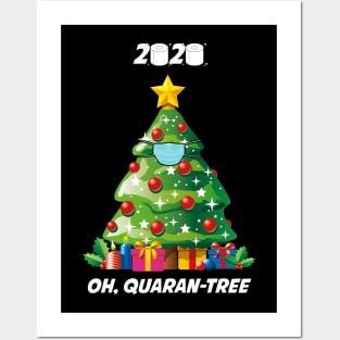 Oh, Quaran-Tree Funny Christmas Tree Xmas 2020 Quarantine Posters and Art